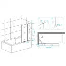 Шторка для ванны 100 см RGW SC-11-B Screens 03111110-14 прозрачное