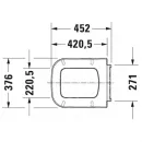 Сиденье для унитаза с микролифтом Duravit P3 Comforts 0020390000