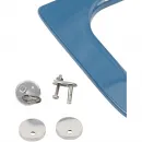 Сиденье для унитаза Plumberia Selection IXO XO2060BD с микролифтом, синий глянец