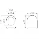 Сиденье для унитаза с микролифтом Vitra Sento 130-003-009