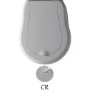 Сиденье для унитаза с микролифтом белый/хром Kerasan Retro New 108901bi/cr