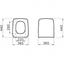 Сиденье для унитаза с микролифтом VitrA Metropole 122-083-009