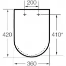 Сиденье для унитаза с микролифтом Roca Hall 801622004