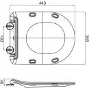 Сиденье для унитаза с микролифтом Cezares Stylus CZR-2316-SC