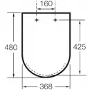 Сиденье для унитаза с микролифтом Roca Inspira 80152200B