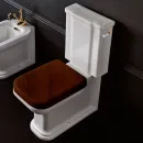 Сиденье для унитаза с микролифтом орех/золото Kerasan Waldorf 418740noce/oro