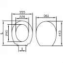 Сидение для унитаза с микролифтом Roca Victoria Nord ZRU9302627