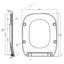 Сиденье для унитаза с микролифтом Roca Debba 8019D2003