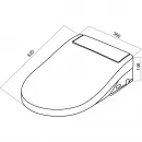 Электронная крышка-биде для унитаза с микролифтом Am.Pm Clean Care CCC7851WH