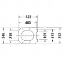 Сиденье для унитаза с микролифтом Duravit Happy D.2 0064591300