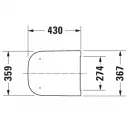 Сиденье для унитаза с микролифтом Duravit Happy D.2 0064591300