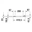 Сиденье для унитаза с микролифтом Duravit D-Neo 0021690000
