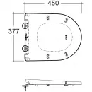 Сиденье для унитаза Kludi Resa D 24WCS43S с микролифтом, белый