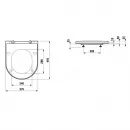 Сиденье для унитаза с микролифтом Laufen Kartell by Laufen 8.9133.3.000.000.1