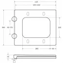Сиденье для унитаза с микролифтом Cezares Cadro CZR-4823-SC