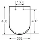 Сиденье для унитаза с микролифтом Roca Meridian 8012A200B