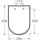 Сиденье для унитаза Roca Debba 8019D000B