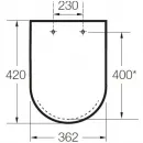 Сиденье для унитаза с микролифтом Roca Debba 8019D200B