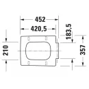 Сиденье для унитаза с микролифтом Duravit Viu 0021190000