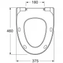 Сиденье для унитаза с микролифтом белый матовый Gustavsberg Estetic 9M10S1S3