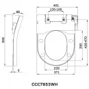 Электронная крышка-биде для унитаза с микролифтом Am.Pm Clean Care CCC7853WH