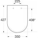 Сиденье для унитаза Roca The Gap A80173200B с микролифтом, белый