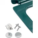 Сиденье для унитаза Plumberia Selection IXO XO2060PL с микролифтом, сине-зеленый глянец