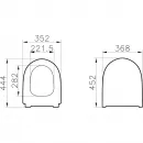 Сиденье для унитаза с микролифтом VitrA Sento 120-083-009