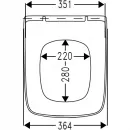 Сиденье для унитаза с микролифтом Roca Dama Senso ZRU9302820