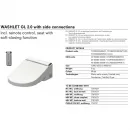 Сиденье для унитаза с дистанционным управлением Toto WASHLET™ GL 2.0 MH/NC TCF6532G#NW1