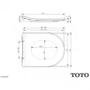Сидение для унитаза с микролифтом Toto NC TC514F