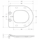 Сиденье для унитаза BelBagno Amanda BB051-2SC с микролифтом, белый