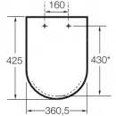 Сиденье для унитаза Roca Dama Senso 801511004