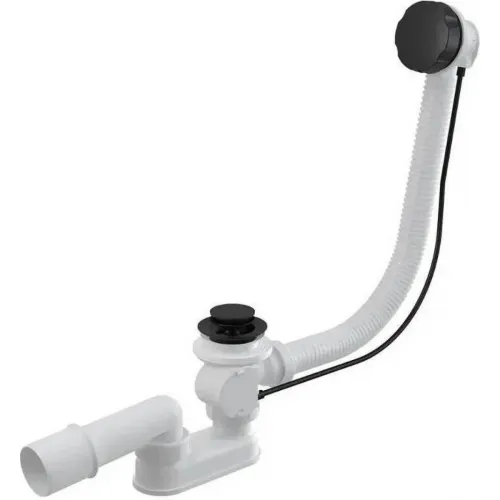 Слив-перелив для ванны Aquatek ST-0000134 полуавтомат, черный матовый