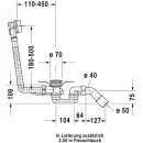 Слив-перелив для ванны Duravit 7912190000010000