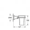 Grohe Grandera 40626IG0 Держатель с керамическим стаканом