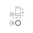 Стакан с держателем Grohe Essentials Cube 40755001