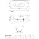 Ванна стальная Bette Lux Oval 3466-000 180x80 см, белый