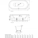 Ванна стальная Bette Lux Oval 3466-000 PLUS 180x80 см, с водоотталкивающим покрытием, белый
