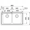 Кухонная мойка Franke Smart SRX 620 полированная сталь 101.0356.666