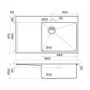 Кухонная мойка Omoikiri Akisame 86 GB-R Side графит 4997044