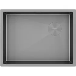 Кухонная мойка Paulmark Next-Skew PM885844-MG 58x44 см, серый матовый