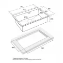Кухонная мойка Paulmark Vast нержавеющая сталь PM217551-BS