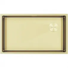 Кухонная мойка Paulmark Next-Skew PM887444-LG 74x44 см, светлое золото