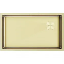 Кухонная мойка Paulmark Next-Skew PM887444-LG 74x44 см, светлое золото
