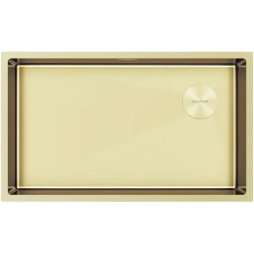 Кухонная мойка Paulmark Next-Skew PM887444-LG 74x44 см, светлое золото