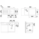 Кухонная мойка Blanco Livit II 6S полированная сталь 526623