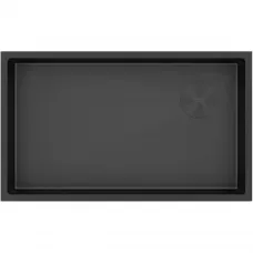 Кухонная мойка Paulmark Next-Skew PM887444-MBN 74x44 см, черный матовый