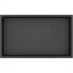 Кухонная мойка Paulmark Next-Skew PM887444-MBN 74x44 см, черный матовый