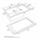 Кухонная мойка Paulmark Wing золотой матовый PM217844-BG